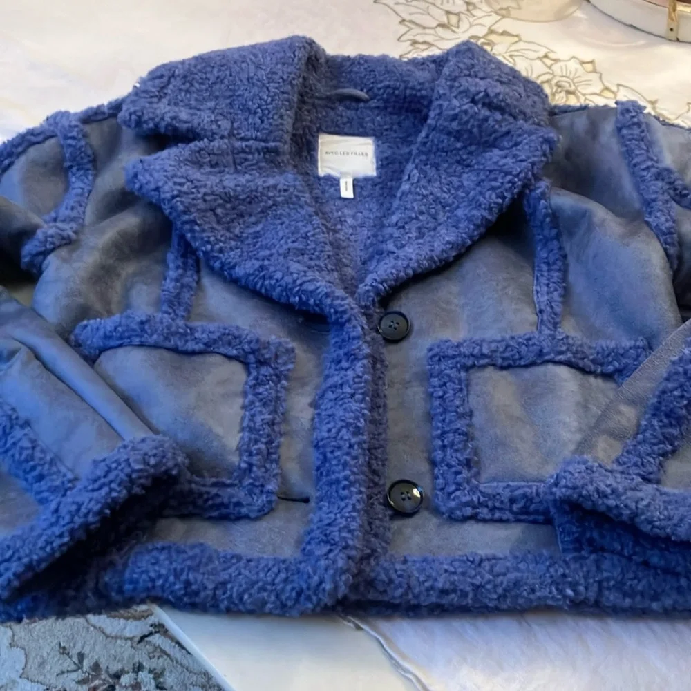 Avec Les Files faux suede jacket - Picture 1 of 8